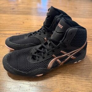 Asics MATBLAZER Women's Wrestling Shoes Black/Rose Gold Size 7.5
